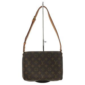 LOUIS VUITTON Musette Tango Monogram Canvas PVC Brown Bag